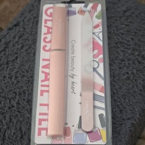 CANVALITE Glass Nail File Set in Pink
